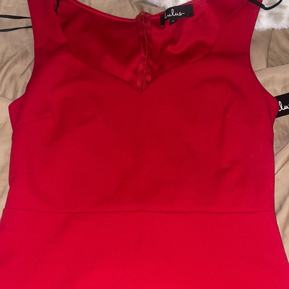 Red dress lulus medium